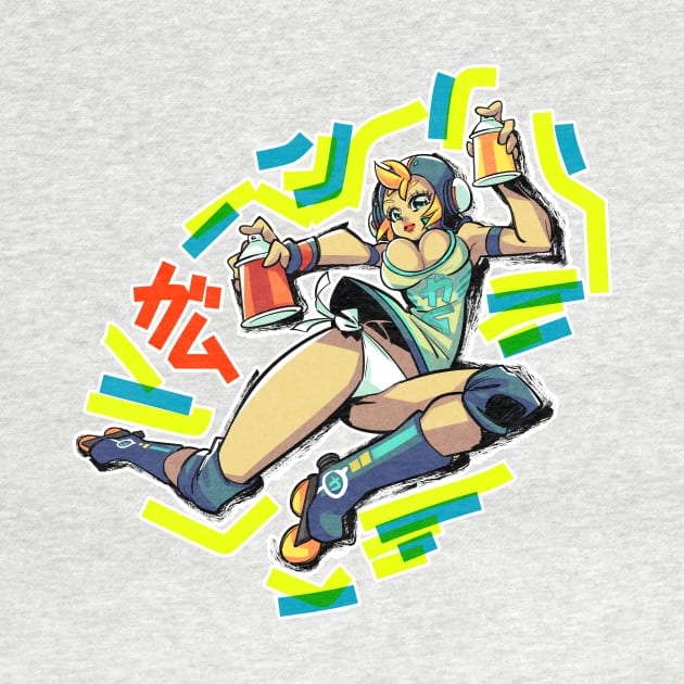 Jet Set Radio : Gum by Rafchu